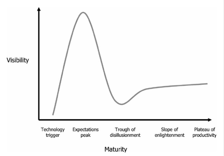 An example of the Gartner Hype Cycle